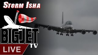 LIVE Storm Isha at London Heathrow Airport [upl. by Doowle]