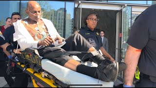 Former Houston cop found guilty in Harding St raid trial escorted out of courthouse in ambulance [upl. by Linkoski]