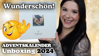 Wunderschön 🤩 Purelei ADVENTSKALENDER 2024 Unboxing Gold  Try On [upl. by Tandi619]