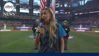 Ingrid Andress explains her national anthem performance at the 2024 Home Run Derby [upl. by Janelle]