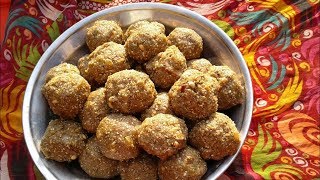 Chawal ki pinni ♥Rice flour ladoo recipe♥ Punjabi Sweet dish♥ MY Village Food Secrets [upl. by Min240]