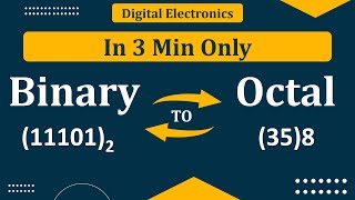 Binary to Octal Conversion  Octal to Binary Conversion  Number System  Digital Electronics [upl. by Lamberto]