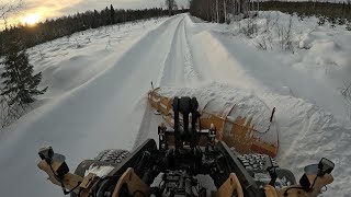 Plowing 20 cm fresh snow [upl. by Ennayhc]