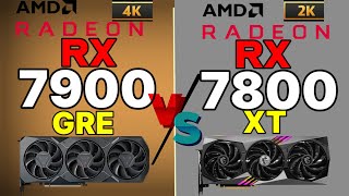 RX 7800 XT VS RX 6800 XT VS RX 7900 GRE VS RTX 4070 12GB VS RTX 3080 10GB 2K 4K GAMING BENCHMARKS [upl. by Herminia]