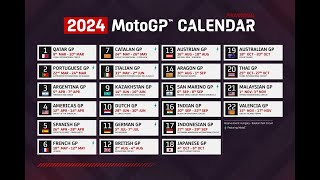 MotoGP เช็กตารางแข่ง โมโตจีพี 2024 ล่าสุด  2024 MotoGP Calendar [upl. by Appilihp896]