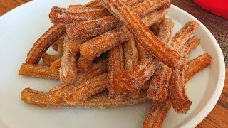 CHURROS CASEROS RECETA FACIL Jenny Salas [upl. by Arihsay]