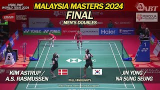 Malaysia Masters 2024 – Kim Astrup  Rasmussen vs Jin Yong  Na Sung Seung – F MD Full Highlights [upl. by Otcefrep512]