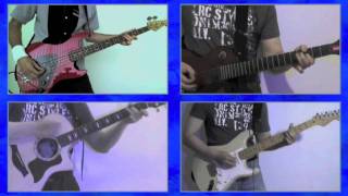 Brown Sugar  The Rolling Stones  Guitar and Bass Cover Collaboration by GC and RR Revised Audio [upl. by Ehcadroj610]