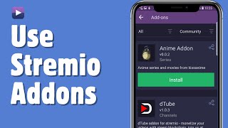 How To Use Stremio Addons On Mobile  Best STREMIO addons [upl. by Raybin142]