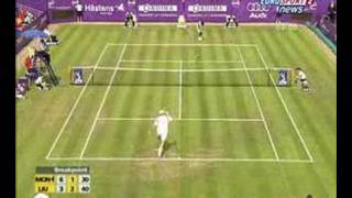 Ljubicic vs Monfils Hertogenbosch funny serve [upl. by Bj154]