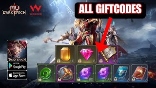 MU Dark Epoch amp All 3 Giftcodes  3 Free Codes MU Dark Epoch  How to Redeem Code [upl. by Atteloiv]