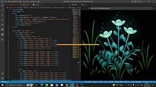 Develop Beautiful Flowers Project Using only HTML CSS and JS 2024 [upl. by Xanthe]