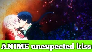 Anime unexpected kiss momentscute kiss momentsAnime kissAnime seriespart2 [upl. by Ranjiv870]