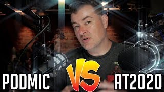 Rode PODMIC VS audiotechnica AT2020 RAW AND EDITED COMPARISON [upl. by Islean]