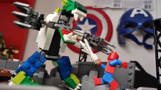 lego SpiderMan vs lizard  moc inspired by the amazing SpiderMan 1 [upl. by Anaujit]