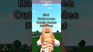 Bloxburg Halloween Outfit Codes for Girls [upl. by Rambert]