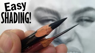 SHADING TRICKS for Better Drawing Realistic Pencil Skin Tone Portrait Tutorial [upl. by Hasseman795]