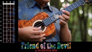 quotFriend of the Devilquot Grateful Dead Ukulele PlayAlong [upl. by Negris443]