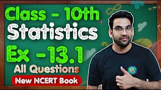 Class  10 Ex  131 Q1 to Q9 Statistics  NEW NCERT  CBSE GREEN Board [upl. by Aihtennek]