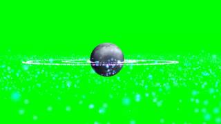 planet with plasma explosion  with green screen template  green screen effects  free use [upl. by Anilyx]