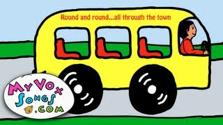 Wheels On The Bus  Nursery Rhymes US Lyrics [upl. by Killarney916]