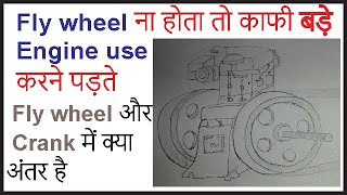 Role of flywheel in Engine  FLYWHEEL vs CRANK [upl. by Alayne]