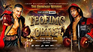 Teofimo Lopez vs Jamaine Ortiz  OFFICIAL TRAILER  THE SHOWMAN RETURNS [upl. by Barris]