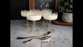 Homemade Panna Cotta Recipe [upl. by Nessy]