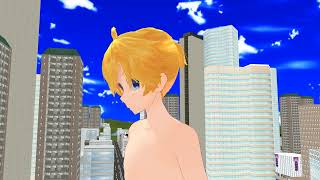 MMD Giant Girl tackles Giant Boy No SFX [upl. by Dragoon162]