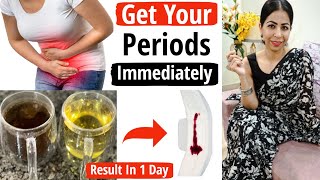 How to Get Periods Immediately In 1 Day  Effective Home Remedies For Irregular Periods  Fat to Fab [upl. by Shishko639]