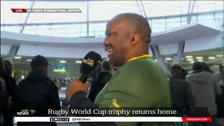 Rugby World Cup trophy returns home [upl. by Rad]