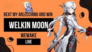 challenge Beat My Arlecchino And Win Welkin Moon  Genshin Impact Live India genshinimpact [upl. by Kiel]