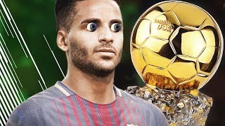 Dá pra ganhar BOLA DE OURO com JOGADOR RUIM no FIFA  FIFA 18 Experimentos  Douglas no Barcelona [upl. by Hsac]