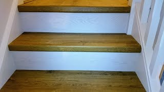 QuickStep laminate stairs in Belltree  Clongriffin installed by wwwBargainFlooringie [upl. by Monney770]