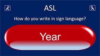 Deaf people ask how to write in sign language The word Year [upl. by Skees]