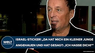 ARCHE BERLIN IsraelSticker quotDa hat mich ein kleiner Junge angehauen und gesagt Ich hasse dichquot [upl. by Amelia]