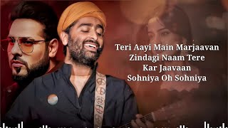 teri aayi main mar jawan Lyrical Video Arijit Singh Ft Badshah  new hindi love song 2024 [upl. by Morena]