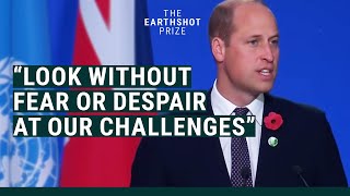 Prince Williams Inspiring Speech At COP26  EarthshotPrize [upl. by Ynetruoc510]