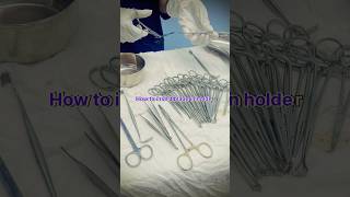 Insert blade in holdersurgical blade how to put it in Scalpel [upl. by Myrlene]