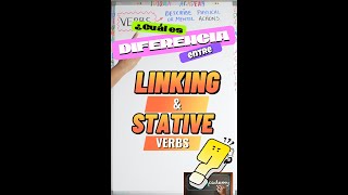 Diferencia entre los LINKING amp STATIVE VERBS  REPASO  Difference between STATIVE amp LINKING Verbs [upl. by Senior857]