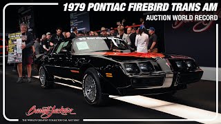 WORLD AUCTION RECORD  37 Mile Survivor 1979 Pontiac Firebird Trans Am  BARRETTJACKSON SCOTTSDALE [upl. by Eetsirk]