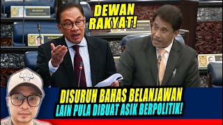 dewan rakyat DISURUH BAHAS BELANJAWAN 2024 LAIN PULA DIBUAT ASIK BERPOLITIK [upl. by Ahsieker]