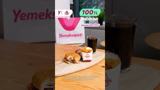 Arbys®’de kullanabileceğin SEPETTE100 kupon koduyla anında 100 TL indirim Yemeksepeti’nde🎉 [upl. by Eldnar704]