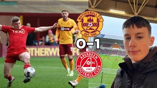 MOTHERWELL 0 ABERDEEN 1 VLOG  CLARKSON SHOCKS MOTHERWELL [upl. by Ezmeralda671]