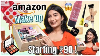 BOMB AMAZON Makeup Products Under 200 ✨Cheapest Amazon Makeup Haul 2021 Affordable Makeup [upl. by Sontich135]