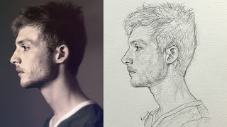 Create Striking Realistic Portraits Loomis Method Tutorial in Pencil step by step [upl. by Imhskal210]