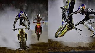 Heartbreak for Ken Roczen Ken Roczen Blows Rear Shock and Crashes Hard at Nashville SX  Girhore [upl. by Barabas215]