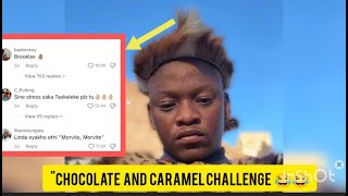 Chocolate and Caramel Challenge Gone Wrong 😂🤣Yooh Guyz quotWena Uyi Brooklax Nje😅😅 [upl. by Lim506]