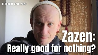 If zazen is good for nothing why do it anyway [upl. by Fernand]