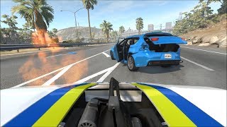 Police Assault Unit Takedowns  BeamNGdrive [upl. by Fogg499]